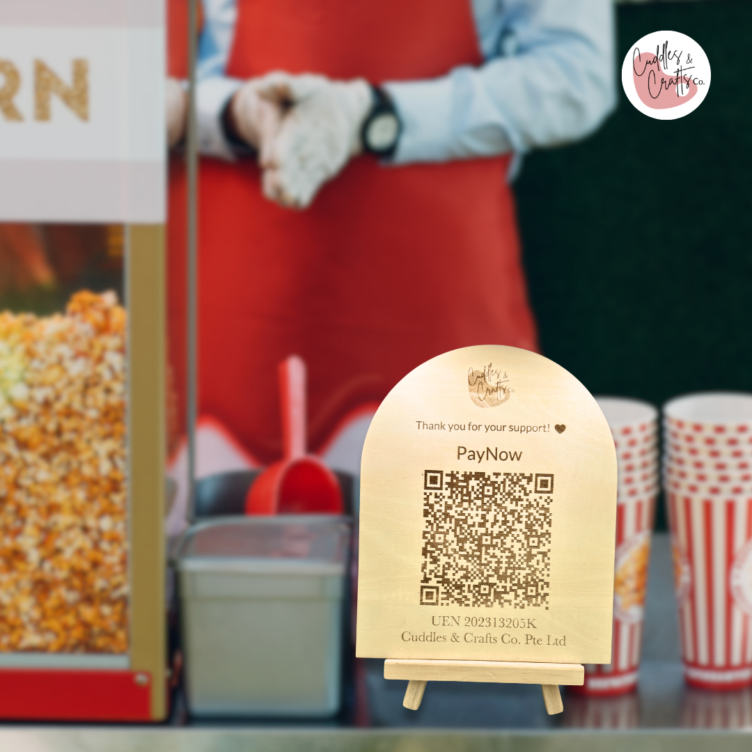 QR Code Dome Board with Easel Stand