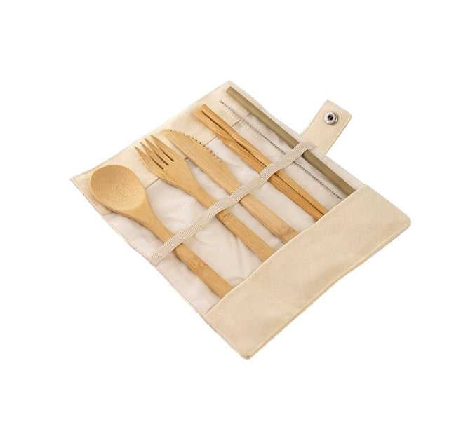 Personalised Wooden Cutlery Travel Set