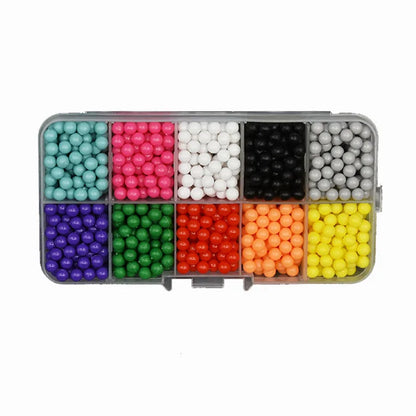 1000 Pcs/box DIY Water Spray Magic Beads Handmade Toy Set Children's Color Crystal Beads Puzzle Craft Kit Gift Variety Bean Toys