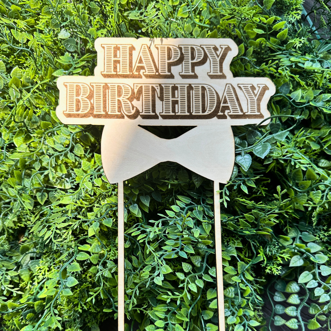 Custom Wooden Cake Topper