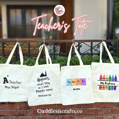 Teachers' Canvas Tote Bag – Teachers' Day Special